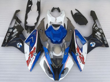 Online 2015-2016 BMW S1000RR Motorcycle Fairings - White Blue Matte Black OEM Style Canada
