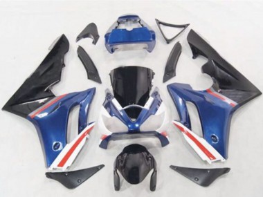 Online 2006-2008 Triumph Daytona 675 Motorcycle Fairings - Blue White Red Glossy Black Canada