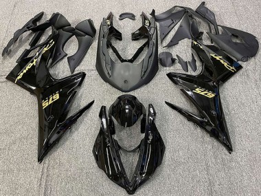 Online 2013-2016 Triumph Daytona 675 Motorcycle Fairings - Glossy Black Gold Decals Canada