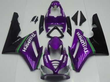 Online 2009-2012 Triumph Daytona 675 Motorcycle Fairings - Purple Green Glossy Black Canada