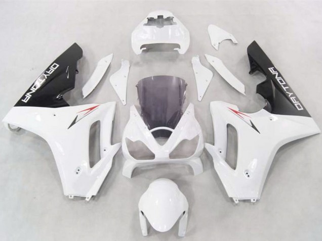 2006-2008 Triumph Daytona 675 Motorcycle Fairings - White Glossy Black Canada