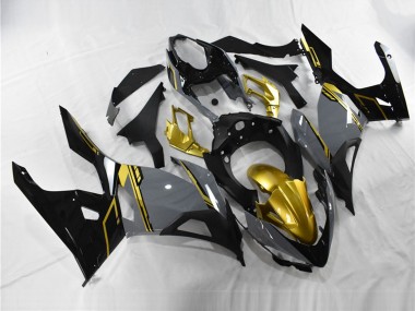 Online 2018-2024 Kawasaki Ninja 400 Motorcycle Fairings - Nardo Grey Gold Black Canada