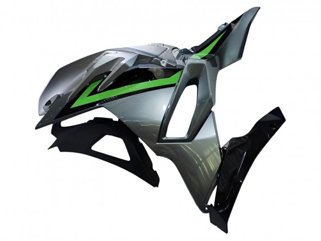 2024-2025 Kawasaki Ninja 500 EX500R Motorcycle Fairings - Grey Green Black Canada