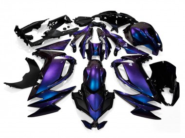 Online 2020-2024 Kawasaki Ninja 650 EX650 Motorcycle Fairings - Chameleon Blue Purple Canada