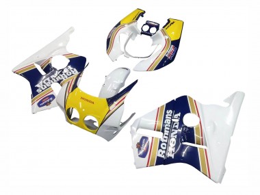 Online 1987-1989 Honda CBR400RR NC23 Motorcycle Fairings - White Yellow Blue Rothmans Canada