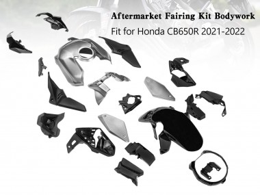 Online 2019-2022 Honda CB650R Motorcycle Fairings - Silver Black Canada