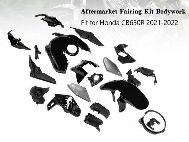 Online 2019-2022 Honda CB650R Motorcycle Fairings - Glossy Black Canada