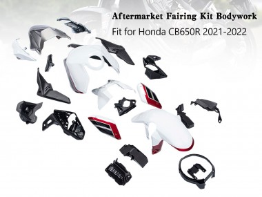 Online 2019-2022 Honda CB650R Motorcycle Fairings - White Black Red Canada