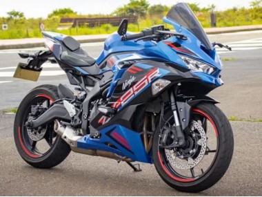Online 2019-2025 Kawasaki ZX25R ZX-25R Motorcycle Fairings - Blue Red Grey Canada
