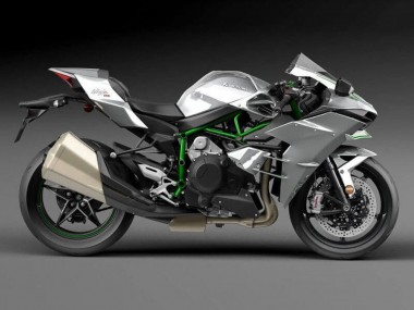 Online 2015-2022 Kawasaki Ninja H2 Motorcycle Fairings - Silver Canada