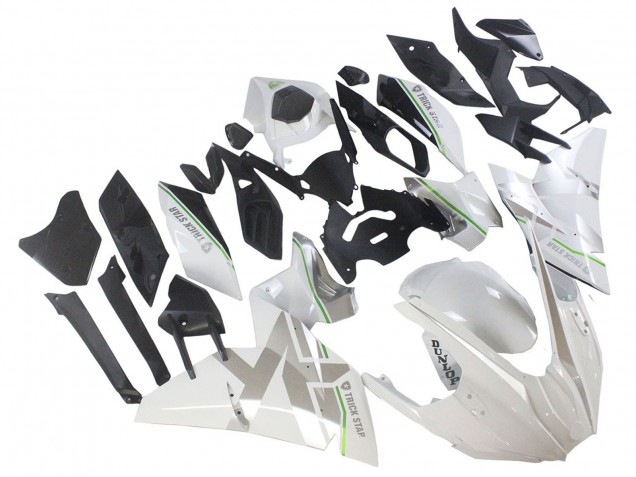 2015-2022 Kawasaki Ninja H2 Motorcycle Fairings - White Silver Green Canada