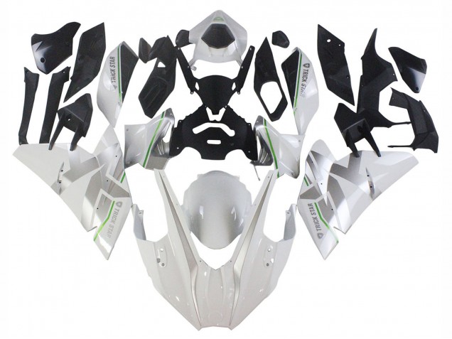 2015-2022 Kawasaki Ninja H2 Motorcycle Fairings - White Silver Green Canada