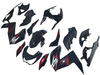 Online 2015-2016 Kawasaki Z250/Z300 Motorcycle Fairings - Glossy Black Red Silver Canada