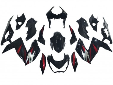Online 2015-2016 Kawasaki Z250/Z300 Motorcycle Fairings - Glossy Black Red Silver Canada