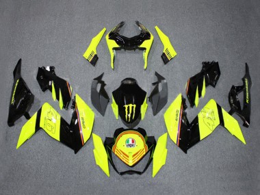 Online 2015-2016 Kawasaki Z250/Z300 Motorcycle Fairings - Yellow Glossy Black Monster Canada
