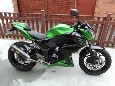 Online 2015-2016 Kawasaki Z250/Z300 Motorcycle Fairing - Green Matte Black Canada