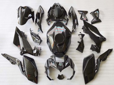Online 2018-2024 Kawasaki Z400 Motorcycle Fairings - Black Carbon Fiber Canada