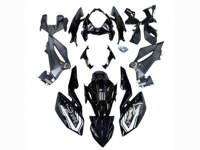 2018-2024 Kawasaki Z400 Motorcycle Fairings - Glossy Black Canada