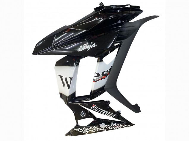 2010-2016 Kawasaki Z1000SX Motorcycle Fairings - Glossy Black Gold White Mobil West Canada