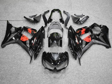 Online 2010-2016 Kawasaki Z1000SX Motorcycle Fairings - Glossy Black Matte Black Red Bull Canada