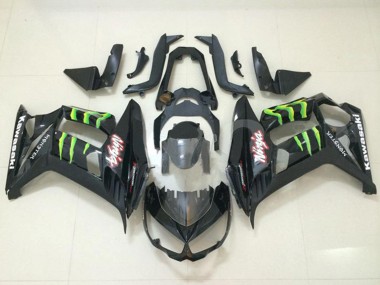 Online 2010-2016 Kawasaki Z1000SX Motorcycle Fairings - Glossy Black Green Monster Canada