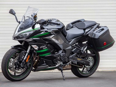 Online 2020-2025 Kawasaki Z1000SX Motorcycle Fairings - Black with Green Lines Ninja Canada