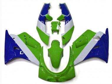 Online 1989-1990 Kawasaki ZXR250 Motorcycle Fairings - Green White Blue Canada