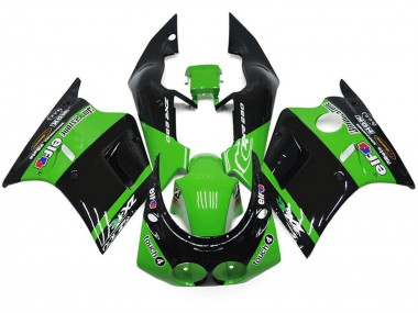 Online 1989-1990 Kawasaki ZXR250 Motorcycle Fairings - Green Glossy Black Elf Touch4 Bridgestone Canada