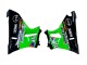 1993-2007 Kawasaki ZZR400 Motorcycle Fairings - Green Glossy Black Green Monster Elf Touch4 Bridgestone Canada