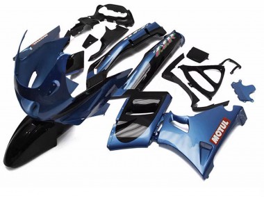 Online 1998-2003 Kawasaki ZZR600 Motorcycle Fairings - Blue Black Red Motul Canada