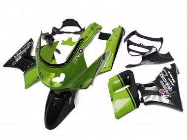 Online 1998-2003 Kawasaki ZZR600 Motorcycle Fairings - Green Glossy Black Elf Touch4 Bridgestone Canada