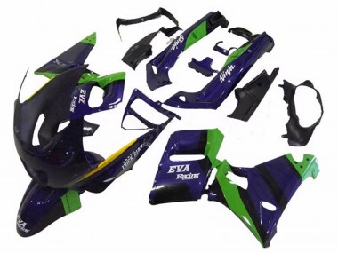Online 1993-2007 Kawasaki ZZR400 Motorcycle Fairings - Green Dark Blue Purple Trick Star Eva Racing Canada