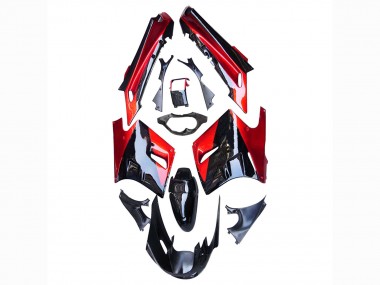 Online 1990-1992 Kawasaki ZZR1100 Motorcycle Fairings - Red Glossy Black Canada