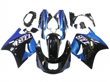 Online 1990-1992 Kawasaki ZZR1100 Motorcycle Fairings - Blue Glossy Black Canada