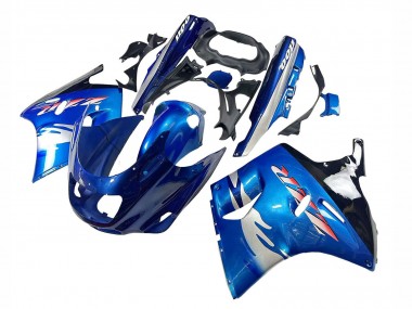 Online 1993-2003 Kawasaki ZZR1100 Motorcycle Fairings - Blue Silver Black Canada