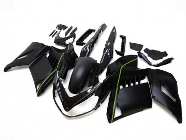 Online 2007-2009 Kawasaki GTR1400/ZG1400 Motorcycle Fairings - Matte Black Green Lines Canada