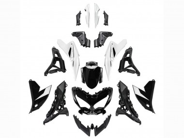 Online 2022-2025 Kawasaki Versys 650 Motorcycle Fairings - Glossy Black White Canada