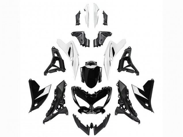 2022-2025 Kawasaki Versys 650 Motorcycle Fairings - Glossy Black White Canada