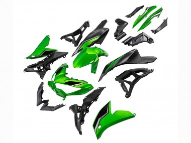 Online 2022-2025 Kawasaki Versys 650 Motorcycle Fairings - Green Glossy Black Canada