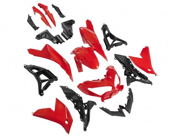 2022-2025 Kawasaki Versys 650 Motorcycle Fairings - Red Black Canada