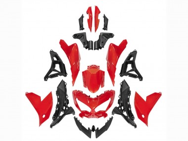 Online 2022-2025 Kawasaki Versys 650 Motorcycle Fairings - Red Black Canada