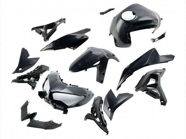 2022-2025 Kawasaki Versys 650 Motorcycle Fairings - Glossy Black Canada