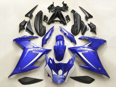 Online 2009-2015 Yamaha FZ6R Motorcycle Fairing - Blue White Canada