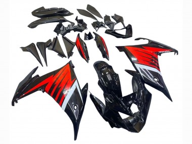 Online 2009-2015 Yamaha FZ6R Motorcycle Fairing - Black Red White Canada