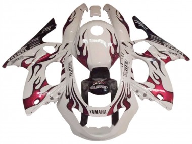 Online 1996-2007 Yamaha YZF600R Thundercat Motorcycle Fairing - White Dark Red Canada