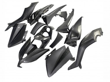 Online 2012-2014 Yamaha TMAX530 Motorcycle Fairings - Black Carbon Fiber Canada