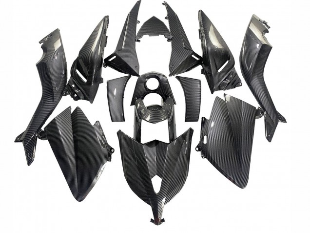 2012-2014 Yamaha TMAX530 Motorcycle Fairings - Black Carbon Fiber Canada