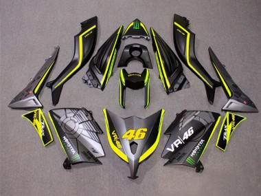 Online 2012-2014 Yamaha TMAX530 Motorcycle Fairings - Matte Grey Yellow Monster 46 Canada