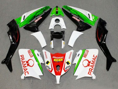Online 2012-2014 Yamaha TMAX530 Motorcycle Fairings - White Red Green Pramac Fiamm Canada