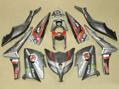 Online 2012-2014 Yamaha TMAX530 Motorcycle Fairings - Grey Red Monster ENEOS Canada